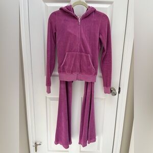 Juicy Couture Fuchsia Velour Hoodie